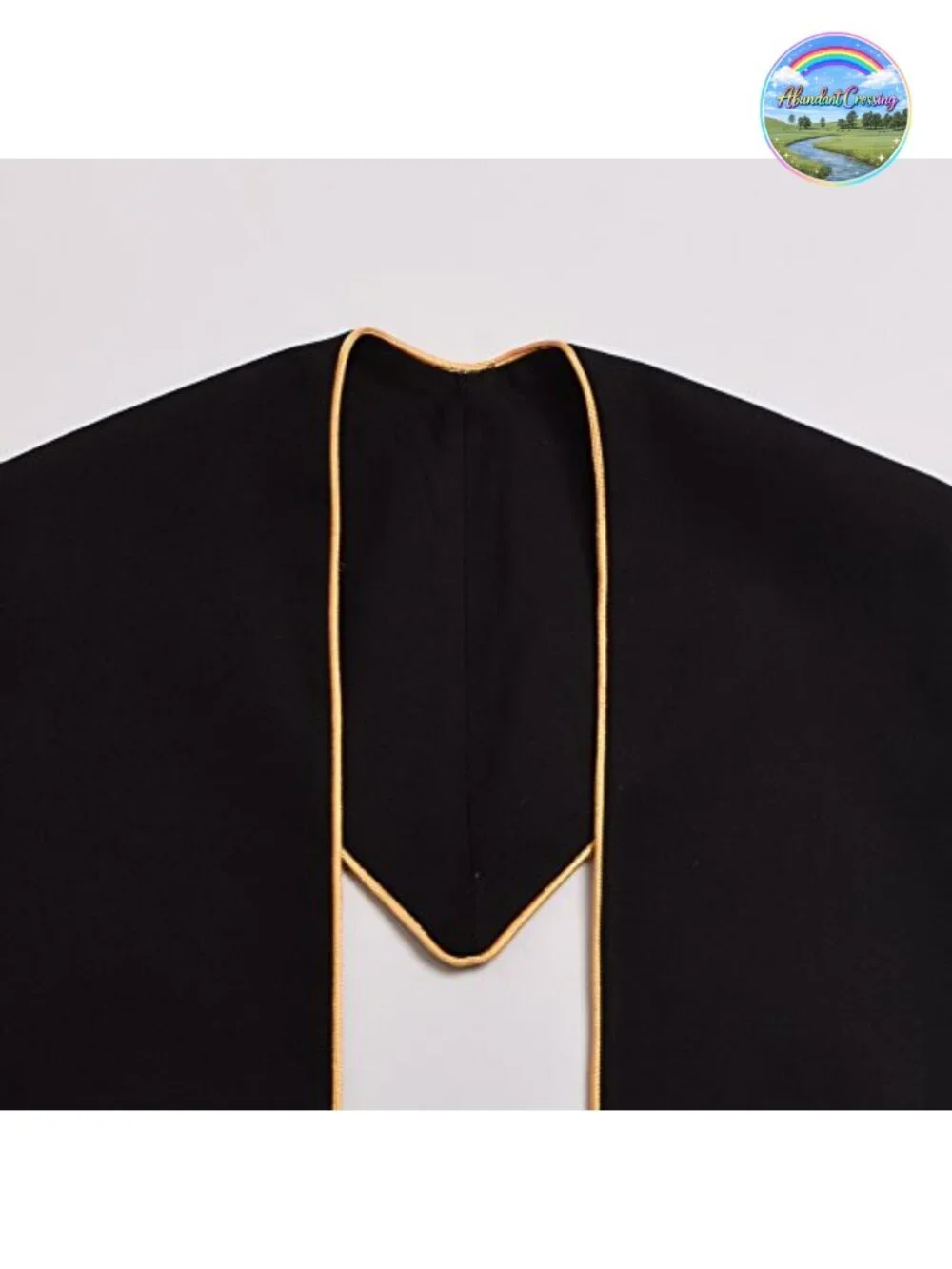 Clergy Mass Stole with Cross Embroidery - One Size